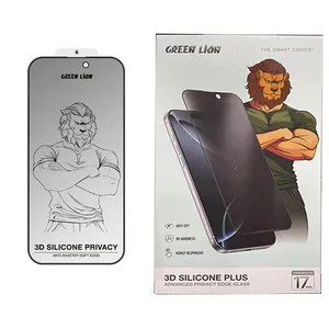 Green Lion 3D Silicone Plus Privacy Screen Protector For Apple iPhone 17 Pro