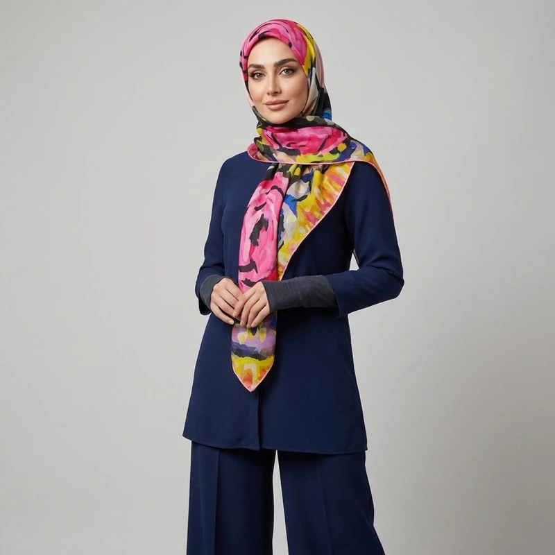 روسری زنانه مدل نخی کد 01317