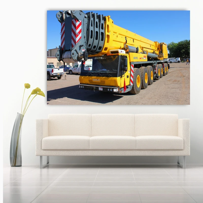 پوستر دیواری طرح کامیون مدل جرثقیل کد SDP1432