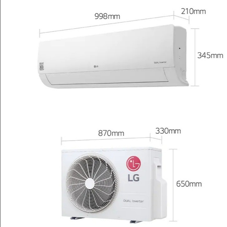 اسپلیت کولر گازی 24 هزار ال جی مدل NF247ST3