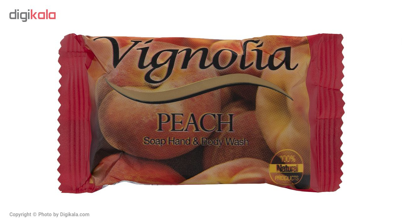 صابون بدن ویگنولیا مدل Peach مقدار 75 گرم