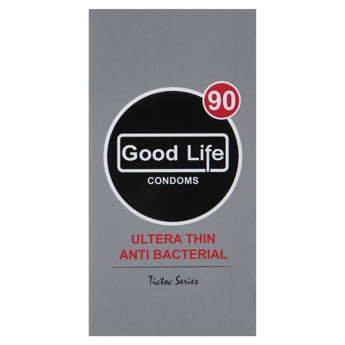 کاندوم گودلایف مدل Ultra Thin Anti Bacterial بسته 12 عددی