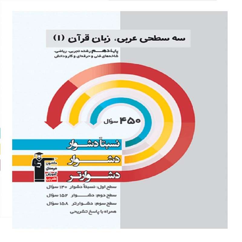 کتاب سه سطحی عربی دهم اثر جمعی از نویسندگان انتشارات قلم چی