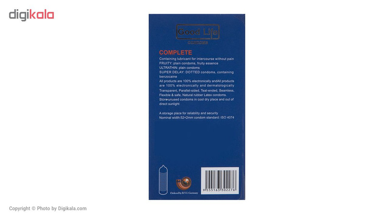 کاندوم گودلایف مدل Complete بسته 12 عددی