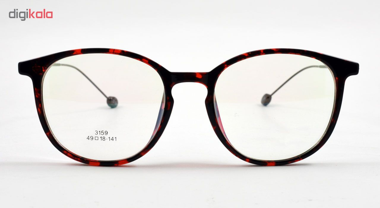 فریم عینک طبی مدل Tr90 Excellence Transparent Red