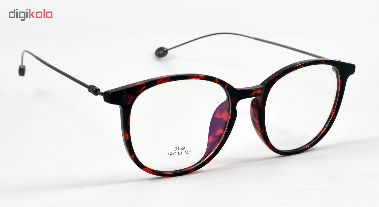 فریم عینک طبی مدل Tr90 Excellence Transparent Red