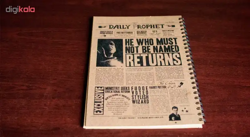 دفتر یادداشت بیگای استودیو مدل ولدمورت به همراه بوک مارک