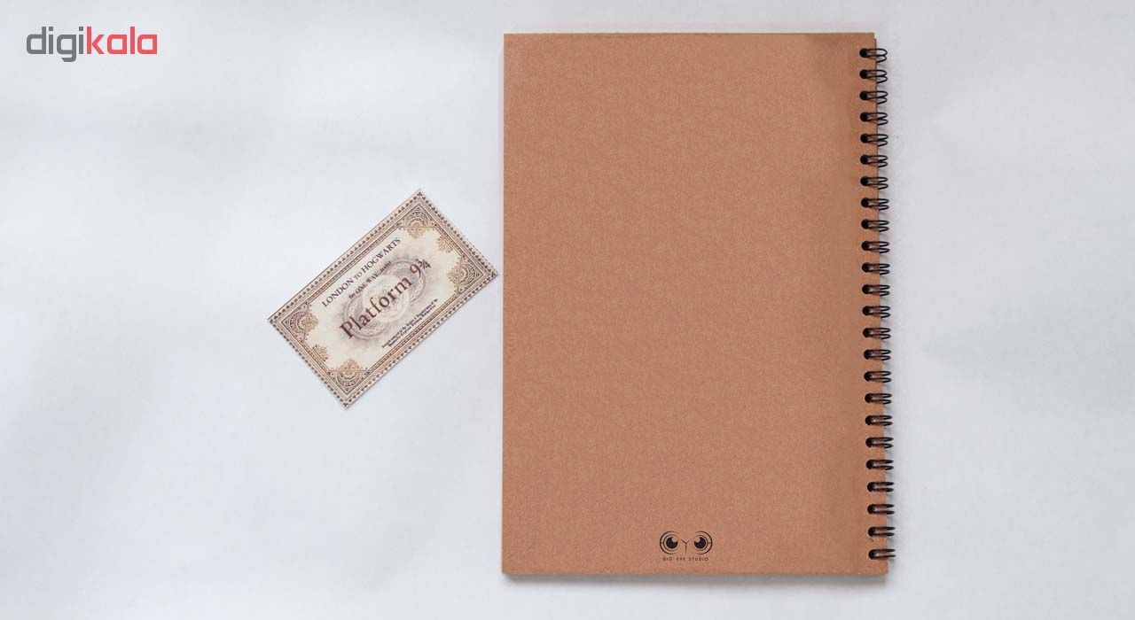 دفتر یادداشت بیگای استودیو مدل ولدمورت به همراه بوک مارک