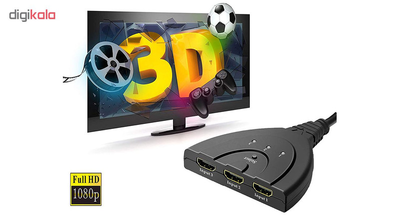 سوییچ 3 به 1 HDMI مدل 3D-01