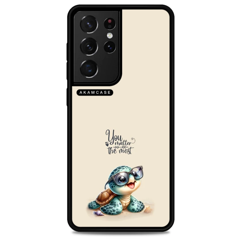 کاور آکام مدل AMC-WSGS21U-ANIMALS QOUTES-3 مناسب برای گوشی موبایل سامسونگ Galaxy S21 Ultra