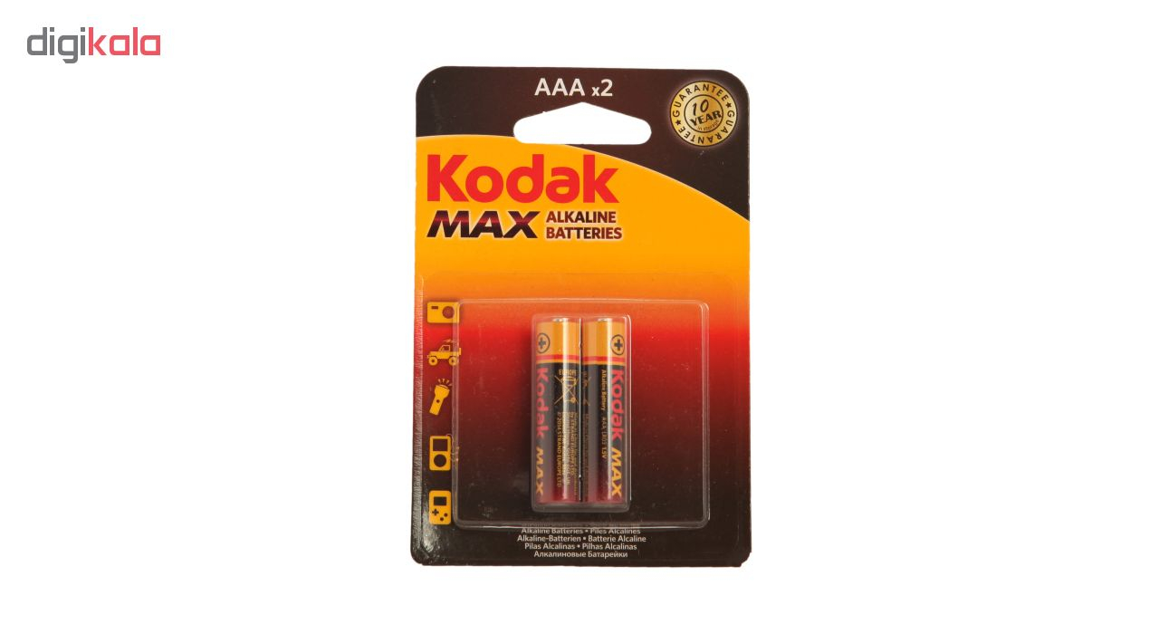 باتری نیم قلمی کداک مدل MAX Alkalaine بسته 2 عددی