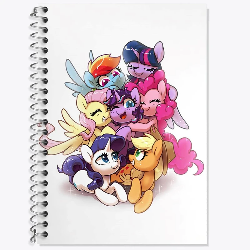 دفتر زبان 50 برگ خندالو مدل سه خط طرح اسب پونی کد 24873