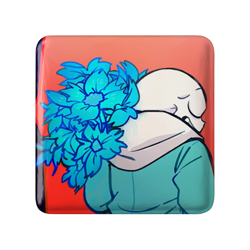 مگنت خندالو طرح بازی آندرتیل (Undertale) مدل مربعی کد 31768