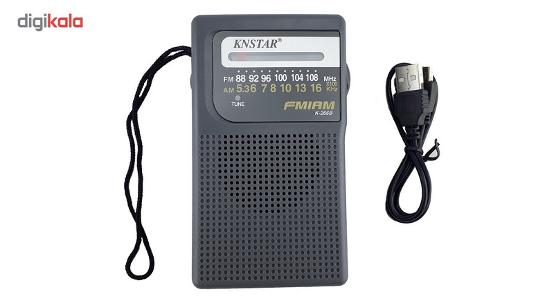 رادیو جیبی 2 باند شارژی کی ان استار مدل K-266B رادیو جیبی 2 باند شارژی کی ان استار مدل K-266B