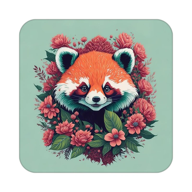 زیر لیوانی کاکتی طرح حیوانات رنگی مدل mp26964