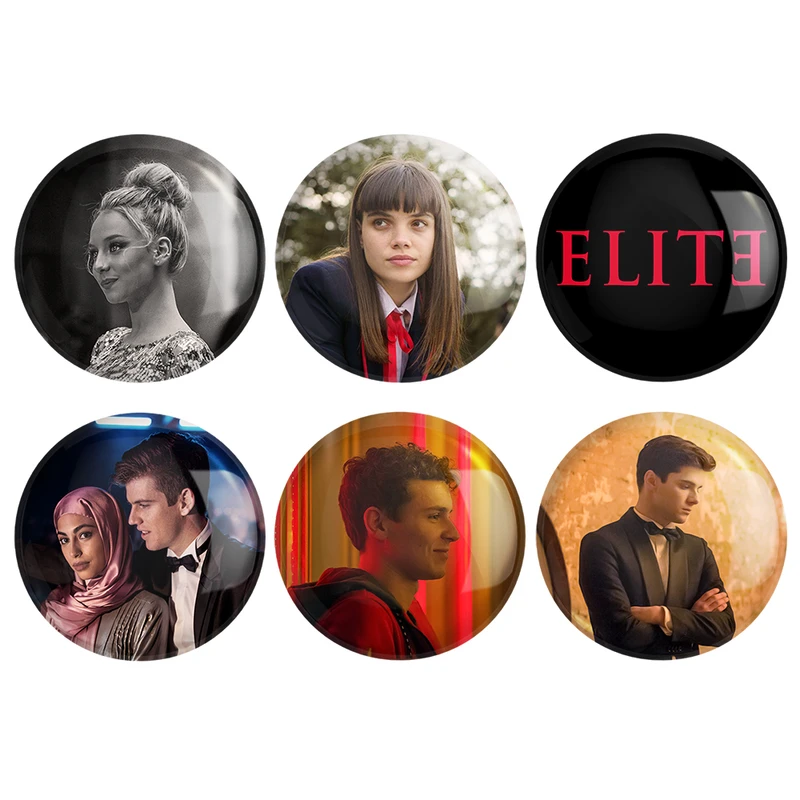 مگنت خندالو طرح سریال نخبه Elite کد 1672B مجموعه 6 عددی