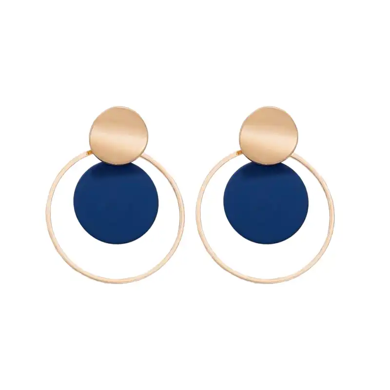 گوشواره زنانه شین مدل قطره ای گرد