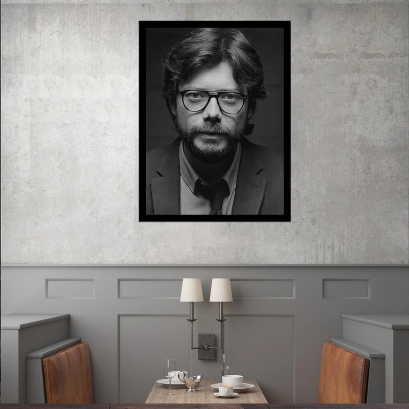 تابلو بکلیت طرح مشاهیر سینمای جهان آلوارو مورته مدل قاب شاسی B-S9741