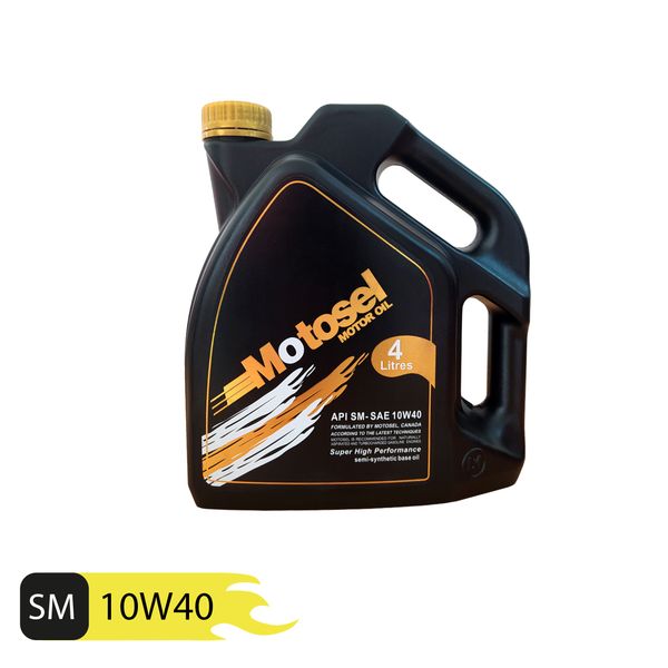 روغن موتور موتوسل مدل 10W40 SM حجم 4 لیتر