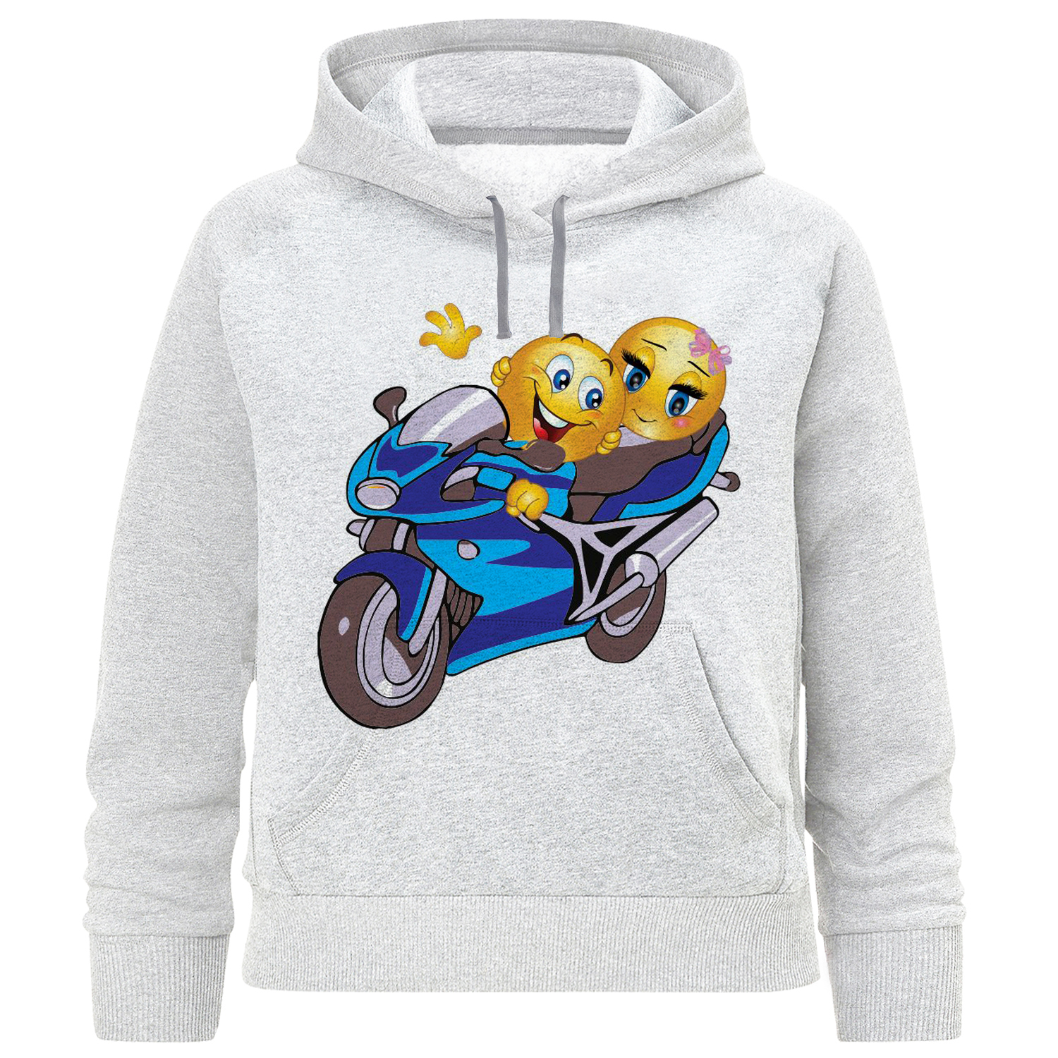 هودی دخترانه مدل ایموجی موتور سوار F622