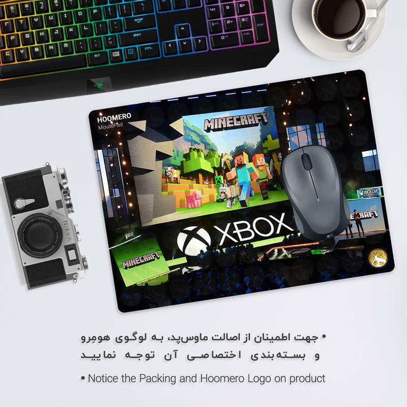 ماوس پد هومرو طرح بازی ماینکرفت مدل A2219 1