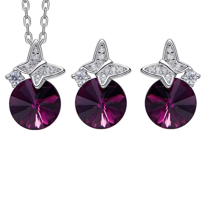 نیم ست نقره زنانه کوبیک مدل QP-8914 نیم ست نقره زنانه کوبیک مدل QP-8914