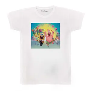 تی شرت بچگانه پرمانه طرح باب اسفنجی کد pmt.3402