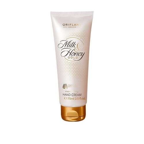 کرم مرطوب کننده دست اوریفلیم مدل Gold Moisturising حجم 75 میلی لیتر