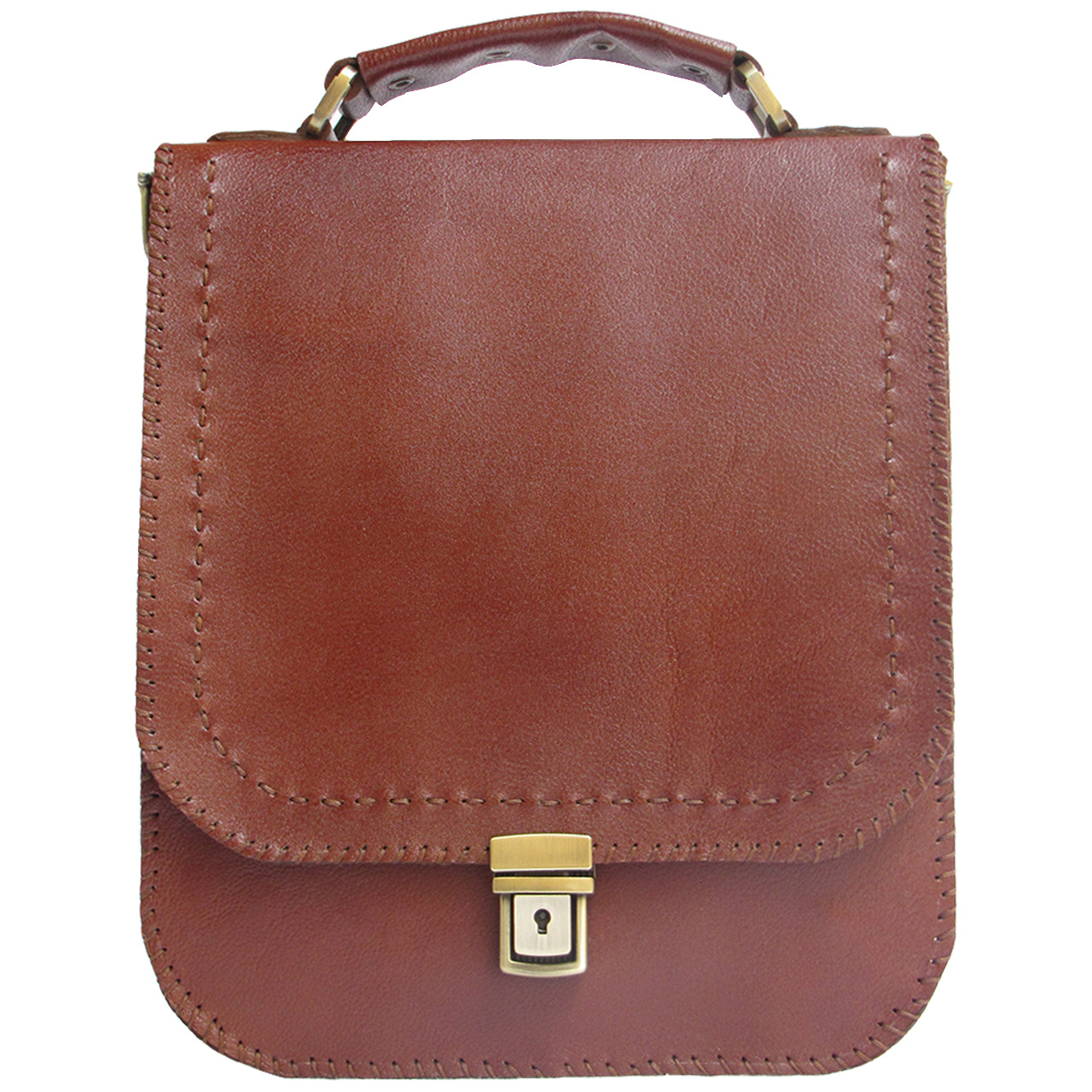 کیف اداری چرم طبیعی دستدوز مدل یونیک کد 005