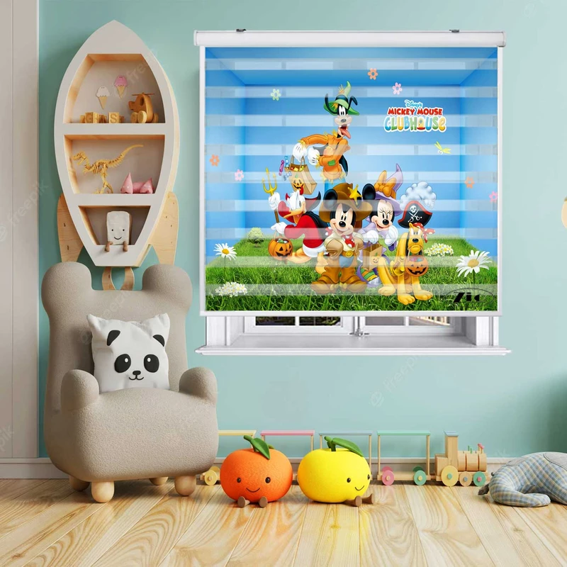 پرده زبرا زیو کد K3050 سایز 150X150 سانتی متر