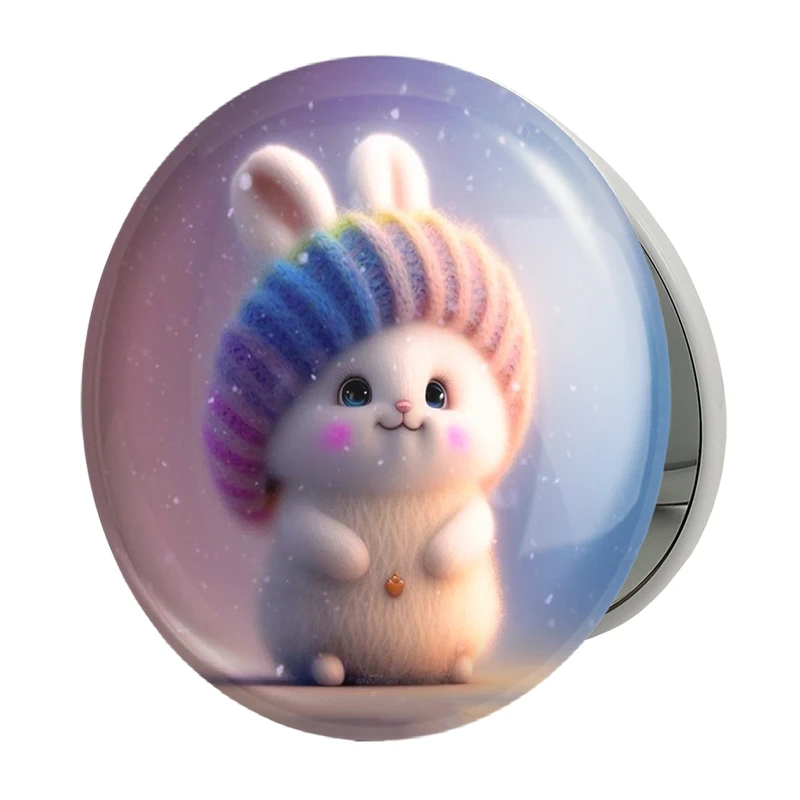 آینه جیبی خندالو طرح خرگوش مدل تاشو کد 26231 