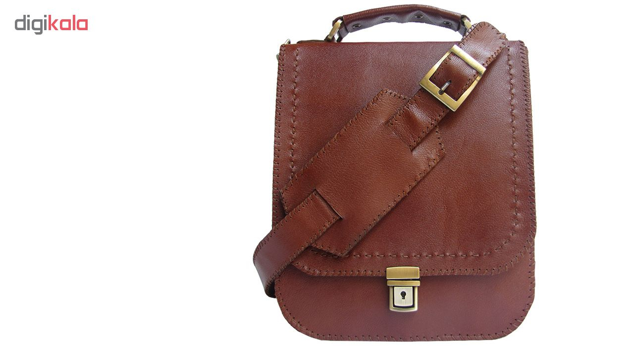کیف اداری چرم طبیعی دستدوز مدل یونیک کد 005