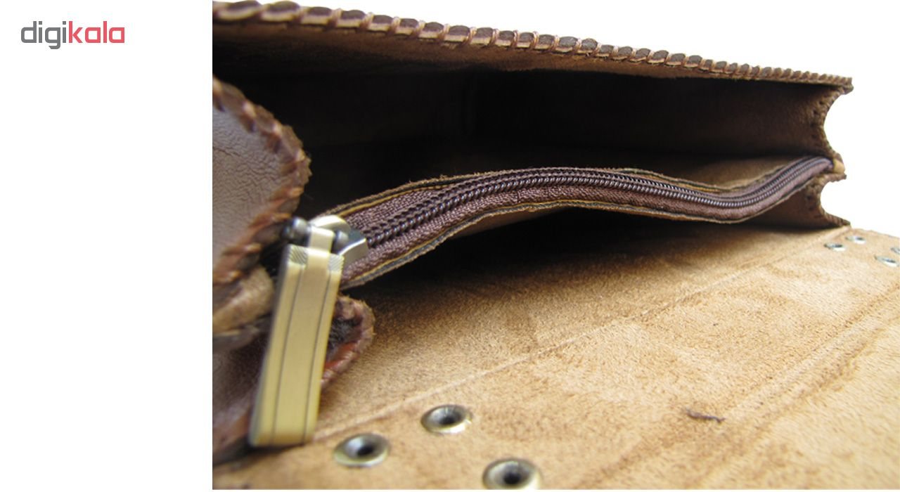 کیف اداری چرم طبیعی دستدوز مدل یونیک کد 005