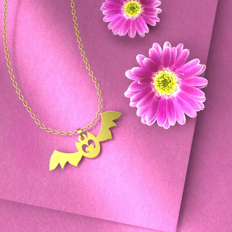 گردنبند طلا 18 عیار زنانه مدوپد مدل هالووین کد G3-1-1095