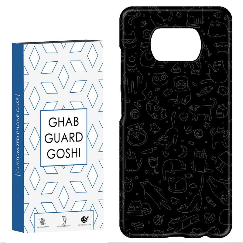 کاور قاب گارد گوشی طرح گربه مینیمال کد Dimo-817 مناسب برای گوشی موبایل شیائومی POCO X3 / X3 PRO / X3 NFC