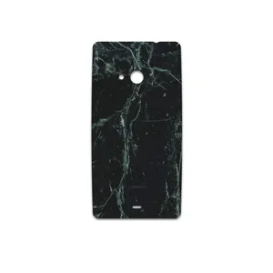 MAHOOT Graphite-Green-Marble Cover Sticker for Microsoft Lumia 535