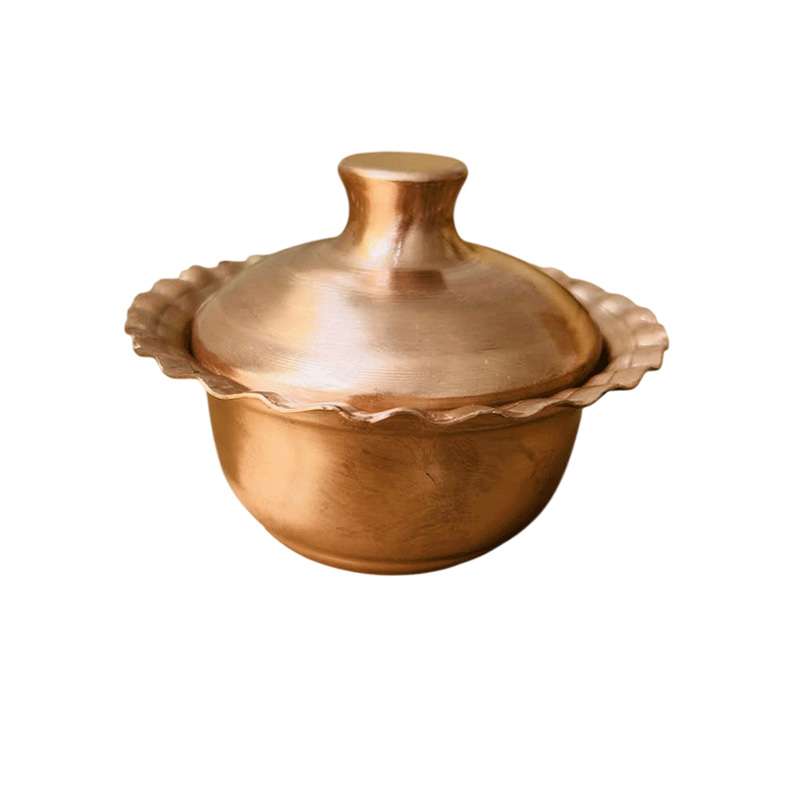 قندان مسی نقلی لب چین کد ZH395