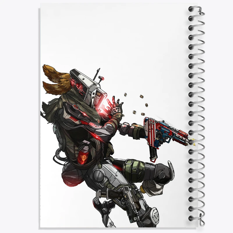 دفتر نقاشی 50 برگ خندالو طرح بازی تایتان فال (Titanfall) کد 32591