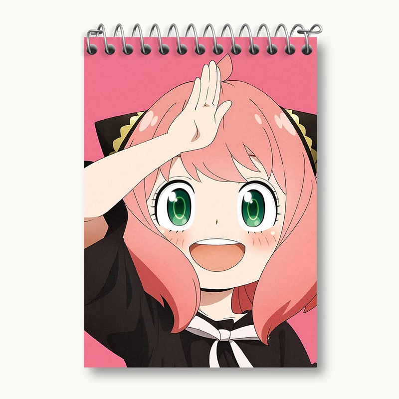 دفتر یادداشت 50 برگ خندالو طرح آنیا انیمه اسپای ایکس کد N3685