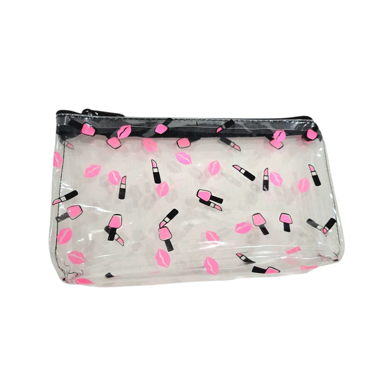 کیف لوازم آرایش زنانه مدل طلقی طرح رژ لب