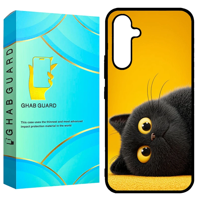 کاور قاب گارد طرح گربه مدل GCHPA54 مناسب برای گوشی موبایل سامسونگ  Galaxy A54 5G