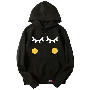 هودی دخترانه مدل چشم کد T13 رنگ نوک مدادی