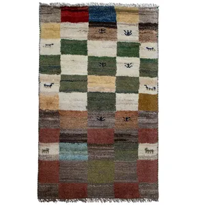 گبه دستباف نیم متری کد 970198