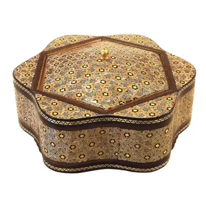 شکلات خوری خاتم لوح هنر طرح گل کد 1052