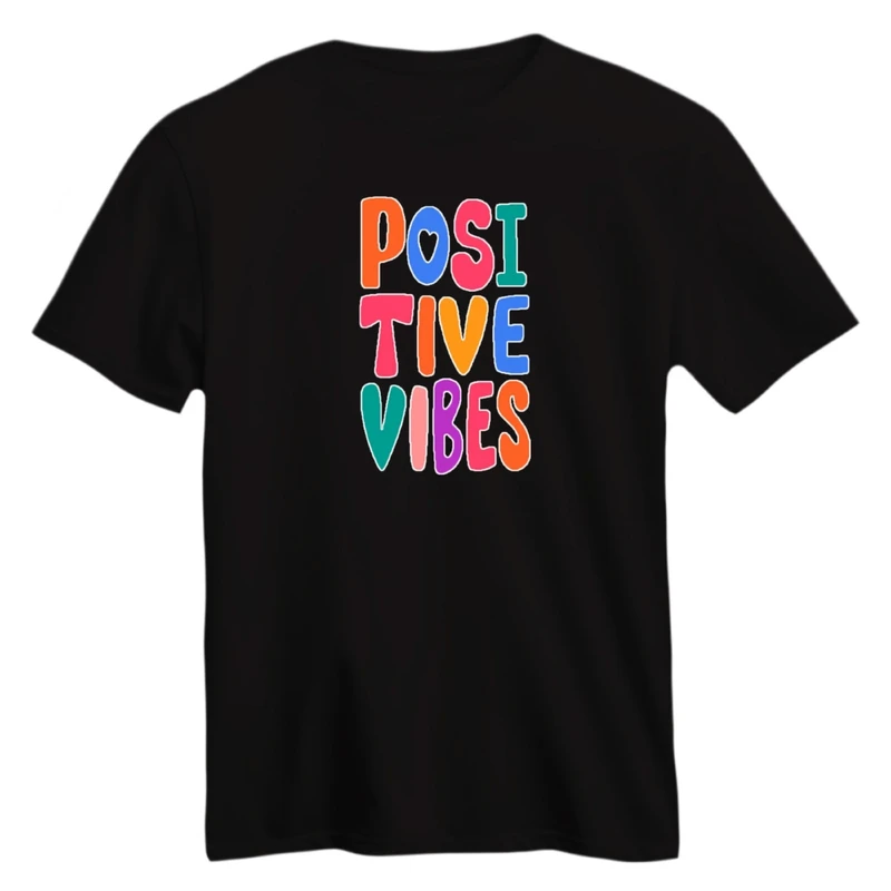 تی شرت آستین کوتاه زنانه مدل انرژی مثبت