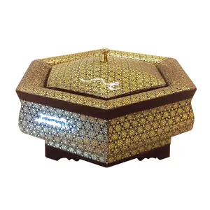 شکلات خوری خاتم لوح هنر طرح شش ضلعی کد 1055