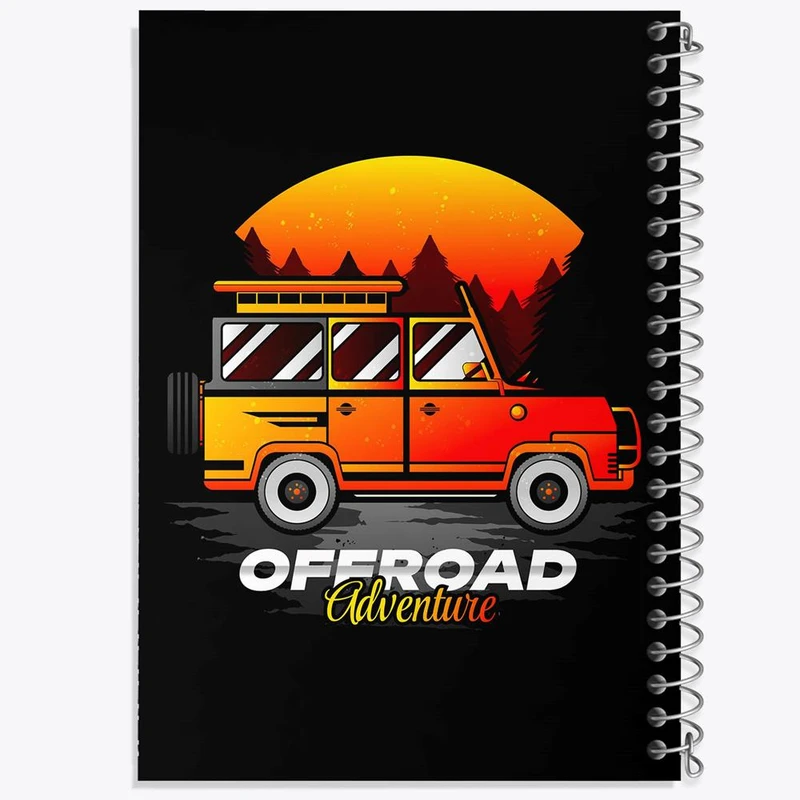 دفتر مشق 100 برگ خندالو طرح آفرود Off Road کد 26312