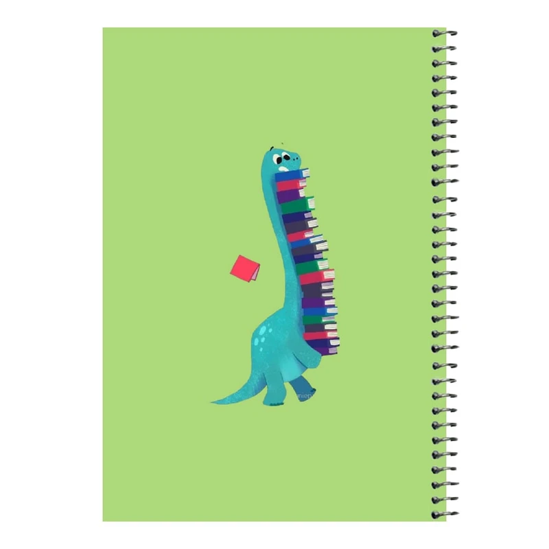 دفتر مشق 80 برگ اس جی مدل دایناسور و کتاب   