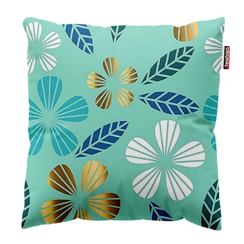 کوسن پاد آفرین طرح گل کد 1642 سایز 30*30 سانتی متر