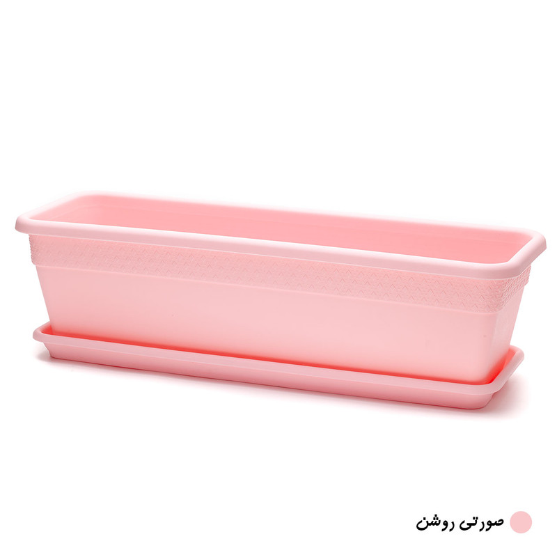گلدان مدل پلاستیکی مستطیلی کد 604